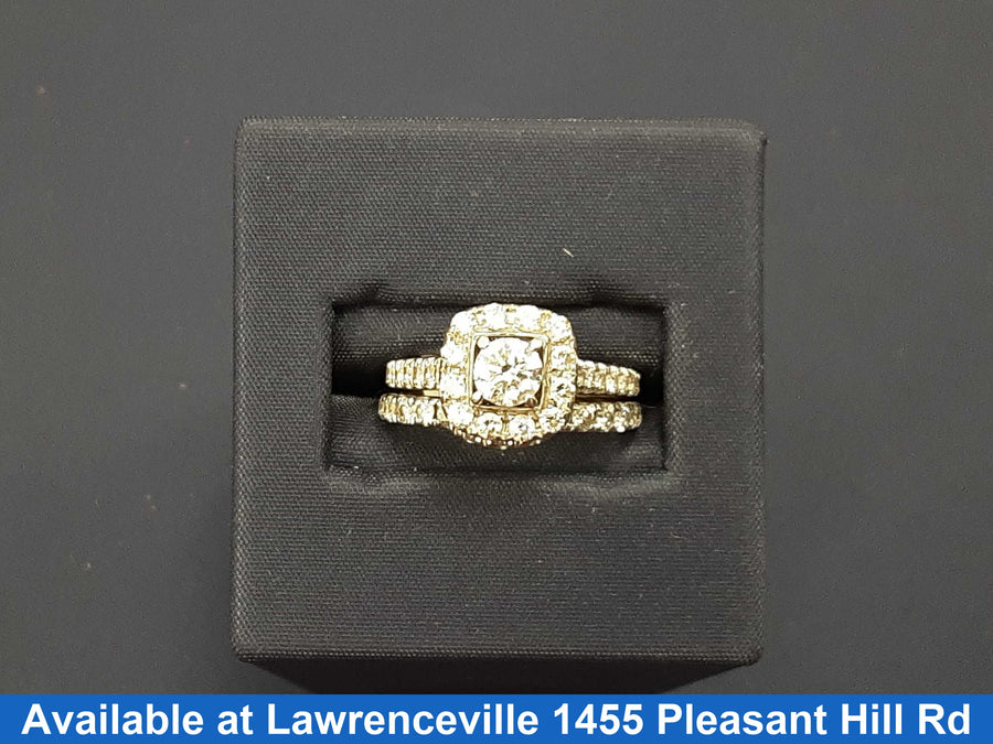 Ring - Engagement Set - White Gold 14k (.585) 6.4 grams Size 20