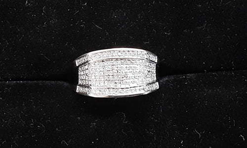 Men's Ring - White Gold 14k (.585) 3.1 grams Size 8
