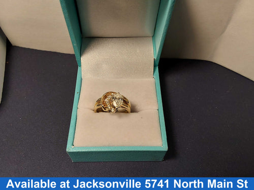 Ring - Wedding Set - Yellow Gold 14k (.585) 5 grams Size 5.5