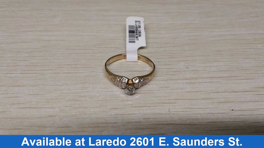 Women's Ring - Yellow Gold 10k (.417) 2.9 grams Size 8