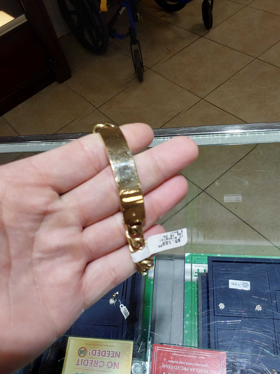 ID Bracelet - Yellow Gold 10k (.417) 49.5 grams 8 inch