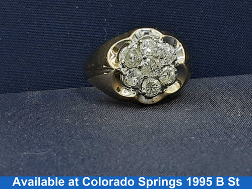 Men's Ring - Yellow Gold 14k (.585) 5.2 grams Size 9.5