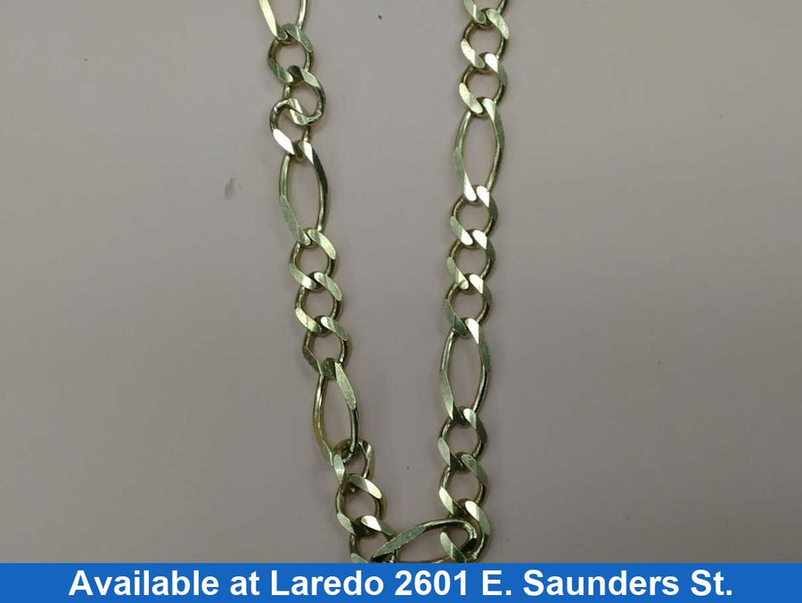 Figaro Chain - Yellow Gold 10k (.417) 48.5 grams 24 inch