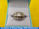 Ring - Wedding Set - White Gold 14k (.585) 9.5 grams Size 7