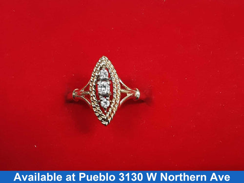 Women's Ring - Yellow Gold 14k (.585) 2.3 grams Size 6
