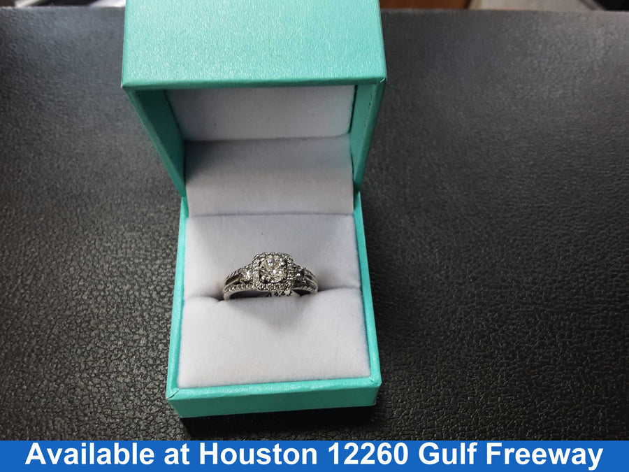 Women's Ring - White Gold 14k (.585) 5.2 grams Size 20