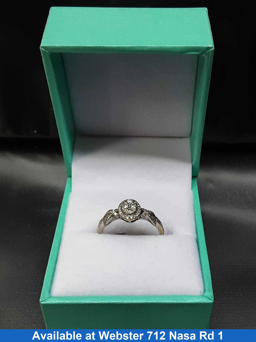 Women's Ring - White Gold 10k (.417) 2 grams Size 7