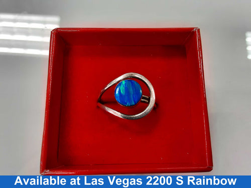 Women's Ring - Solitaire - Silver 3 grams Size 20