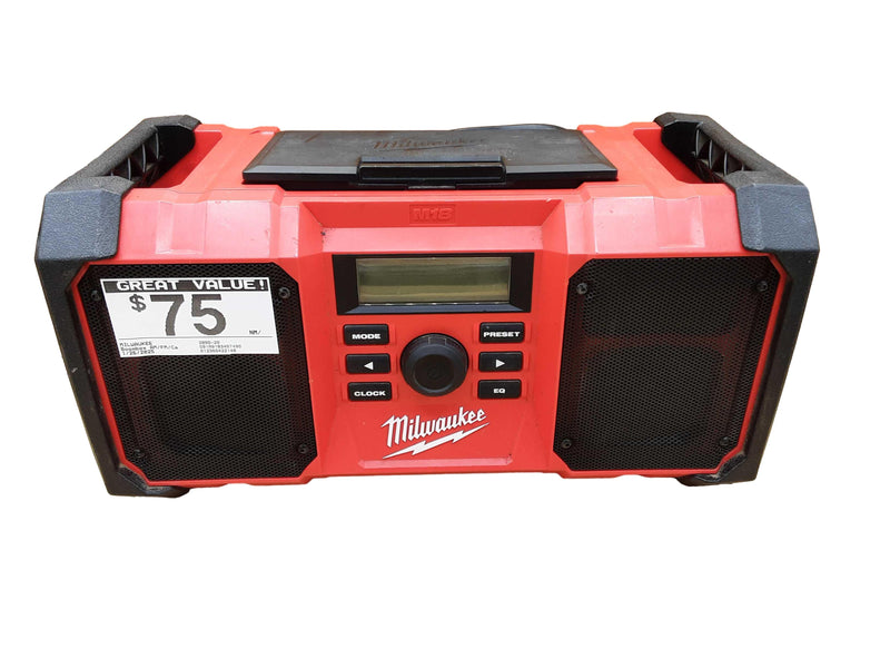 Milwaukee 2890-20 Red Boombox Radio