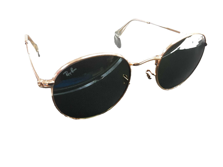 Ray-ban Rb3447 Round Metal Gold