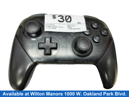 Nintendo Hac-013 Black Gaming Controller