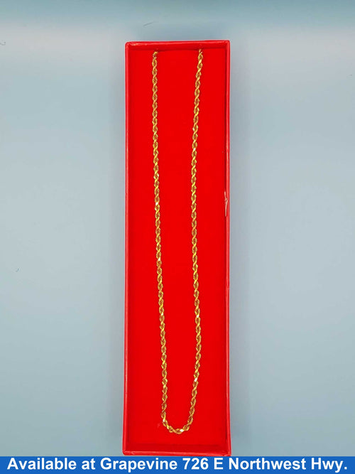 Rope Chain - Yellow Gold 10k (.417) 14.6 grams 24 inch
