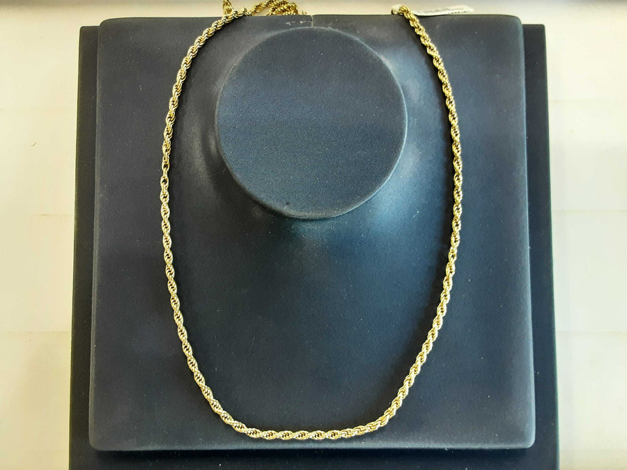 Rope Chain - Yellow Gold 18k (.750) 19.8 grams 21 inch