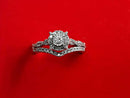 Ring - Wedding Set - White Gold 10k (.417) 3.4 grams Size 7.5