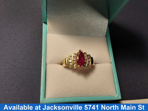 Women's Ring - Yellow Gold 14k (.585) 4.8 grams Size 6