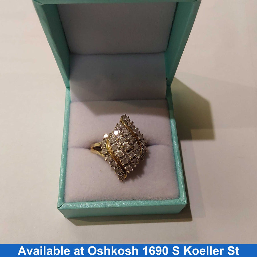 Women's Ring - Yellow Gold 14k (.585) 4.1 grams Size 8.5