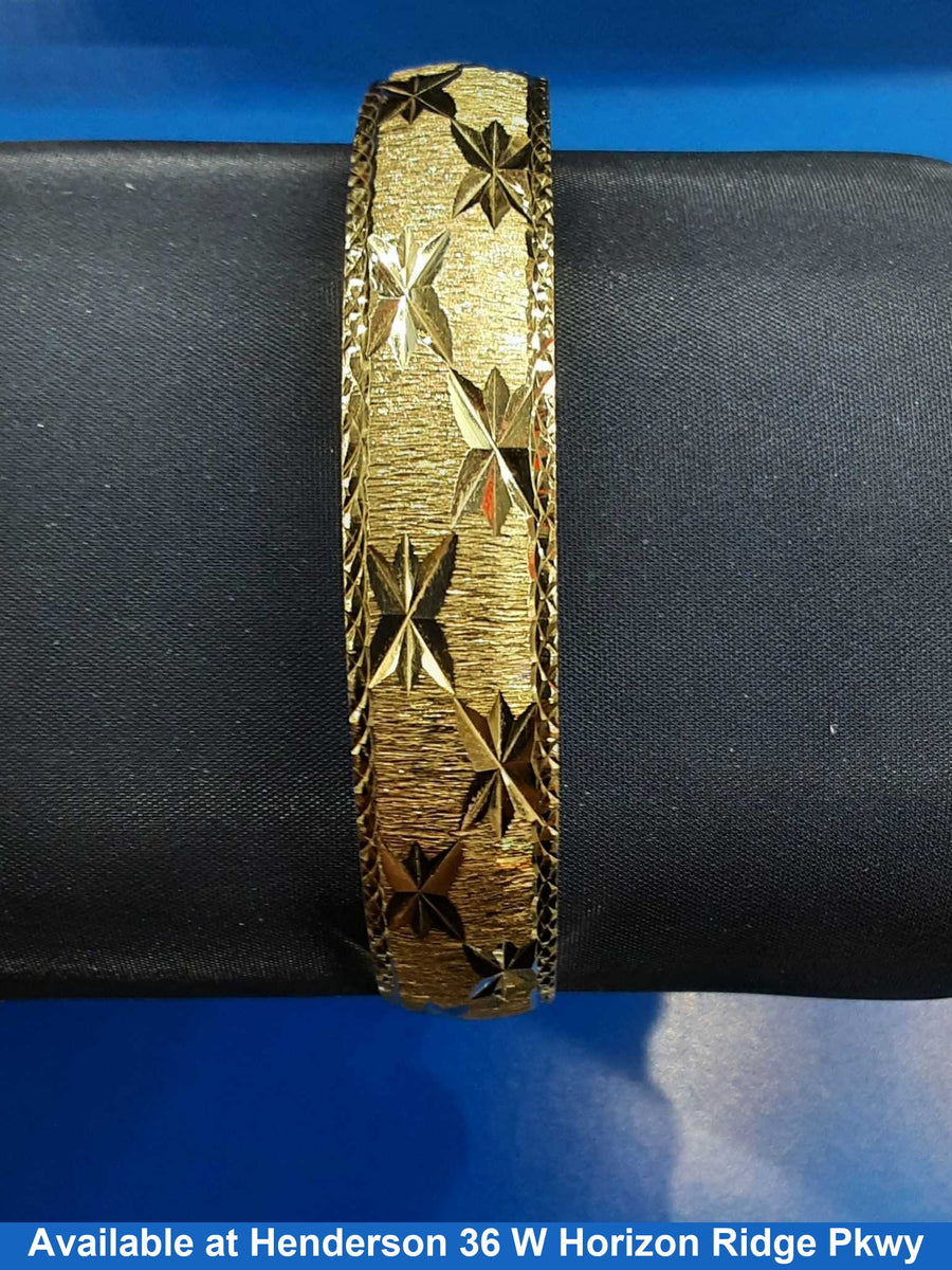 Bangle Bracelet - Yellow Gold 14k (.585) 17.1 grams 14 inch