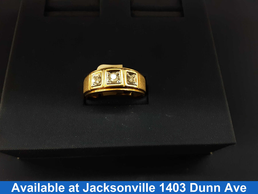 Men's Ring - Yellow Gold 10k (.417) 6.3 grams Size 10