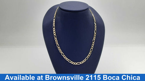 Figaro Chain - Yellow Gold 10k (.417) 10.3 grams 22 inch