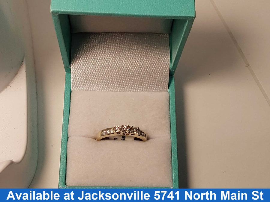 Ring - Engagement Set - Yellow Gold 10k (.417) 2 grams Size 6