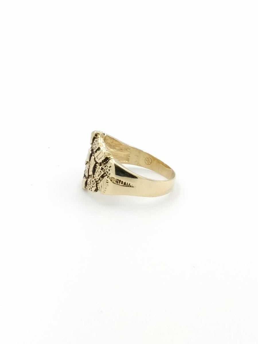 Men's Ring - Yellow Gold 10k (.417) 5.1 grams Size 11.5