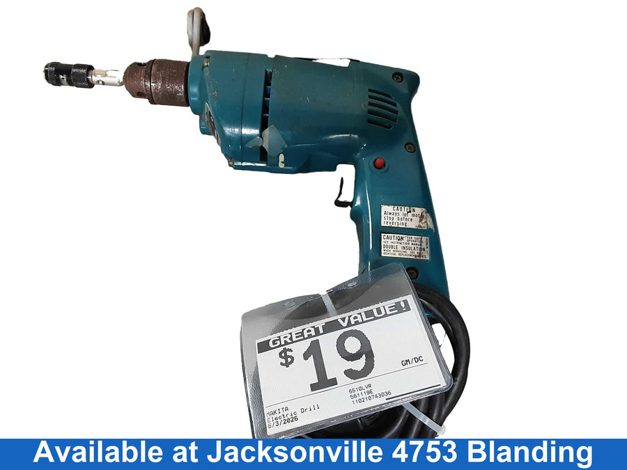 Makita 6510lvr Blue Corded Standard Drill