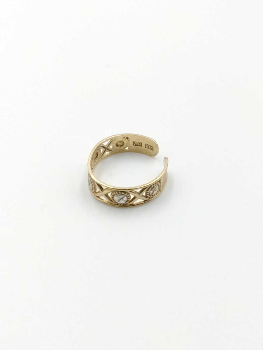 Ring - Wedding Band - Yellow Gold 10k (.417) 0.9 grams Size 5
