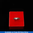 Ring - Engagement Set - White Gold 10k (.417) 3.5 grams Size 7.5
