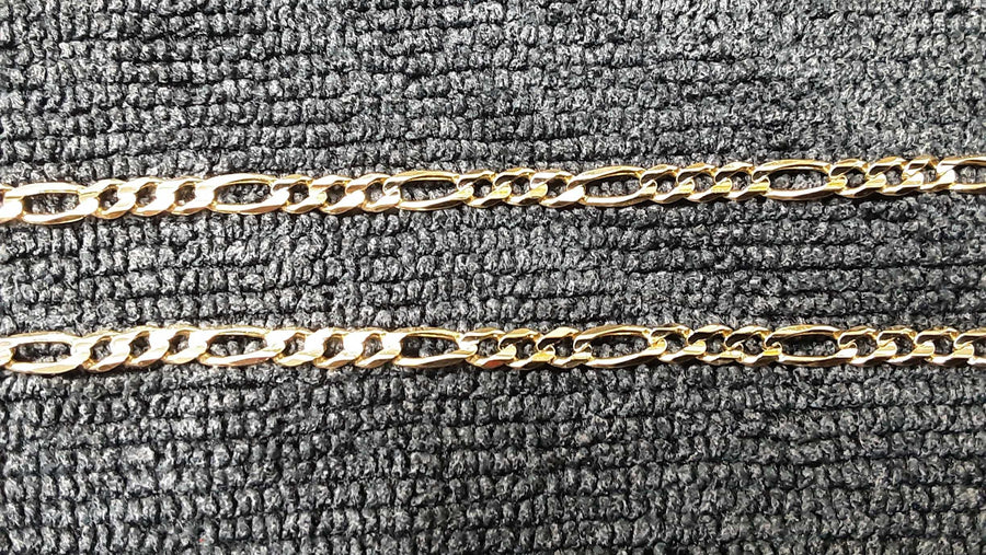 Figaro Chain - Yellow Gold 14k (.585) 8.4 grams 24 inch