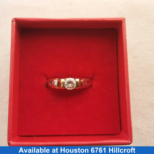 Women's Ring - Anniversary - Yellow Gold 14k (.585) 2.2 grams Size 10.5