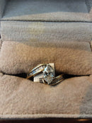 Ring - Wedding Set - Yellow Gold 14k (.585) 3.1 grams Size 5