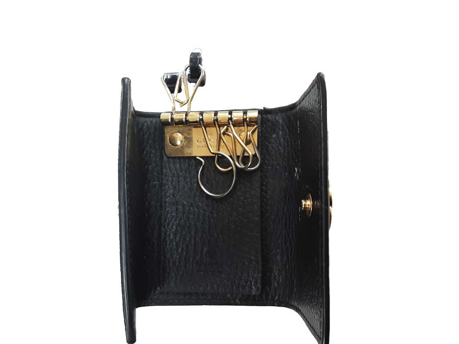 Gucci Gg Marmont 6 Key Brown Wallet