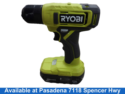Ryobi Pcl201 Green Cordless Standard Drill