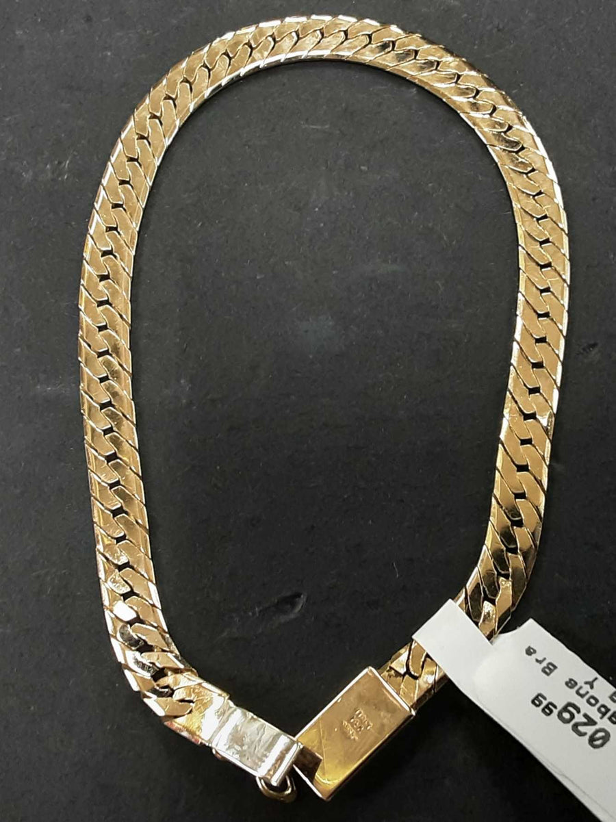 Herringbone Bracelet - Yellow Gold 10k (.417) 9.8 grams 7 inch