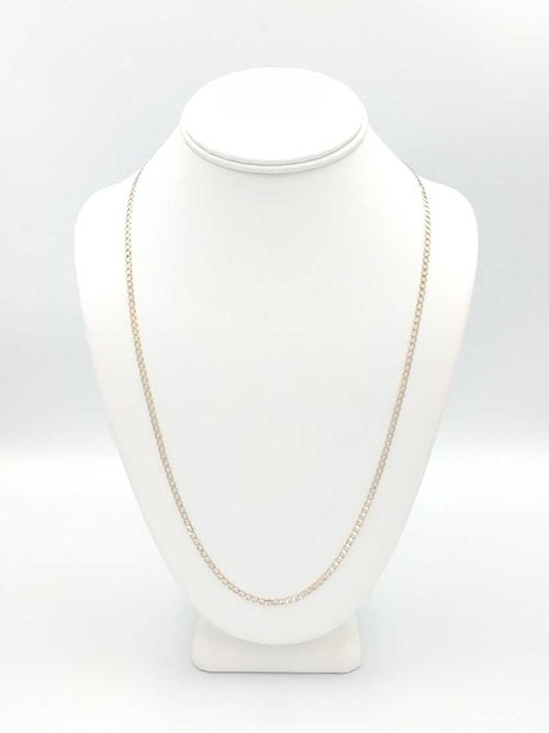 Cuban Link Chain - Yellow Gold 10k (.417) 4.8 grams 24 inch