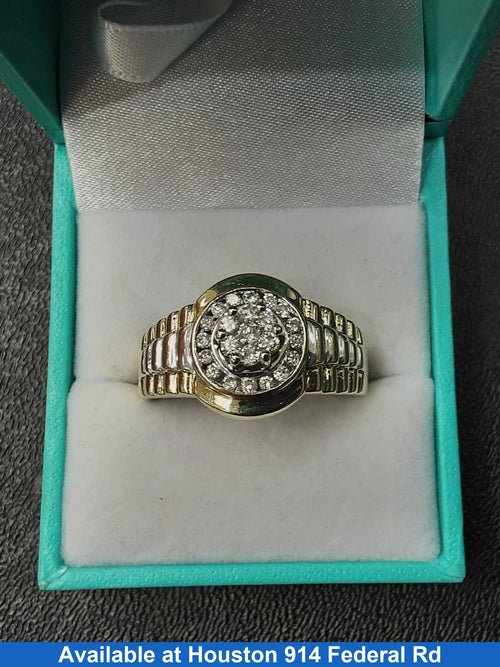 Men's Ring - Yellow Gold 14k (.585) 9.7 grams Size 13