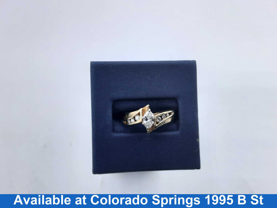 Women's Ring - Yellow Gold 14k (.585) 4.4 grams Size 8
