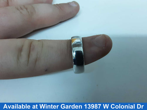 Ring - Wedding Band - White Gold 14k (.585) 8.7 grams Size 11.5
