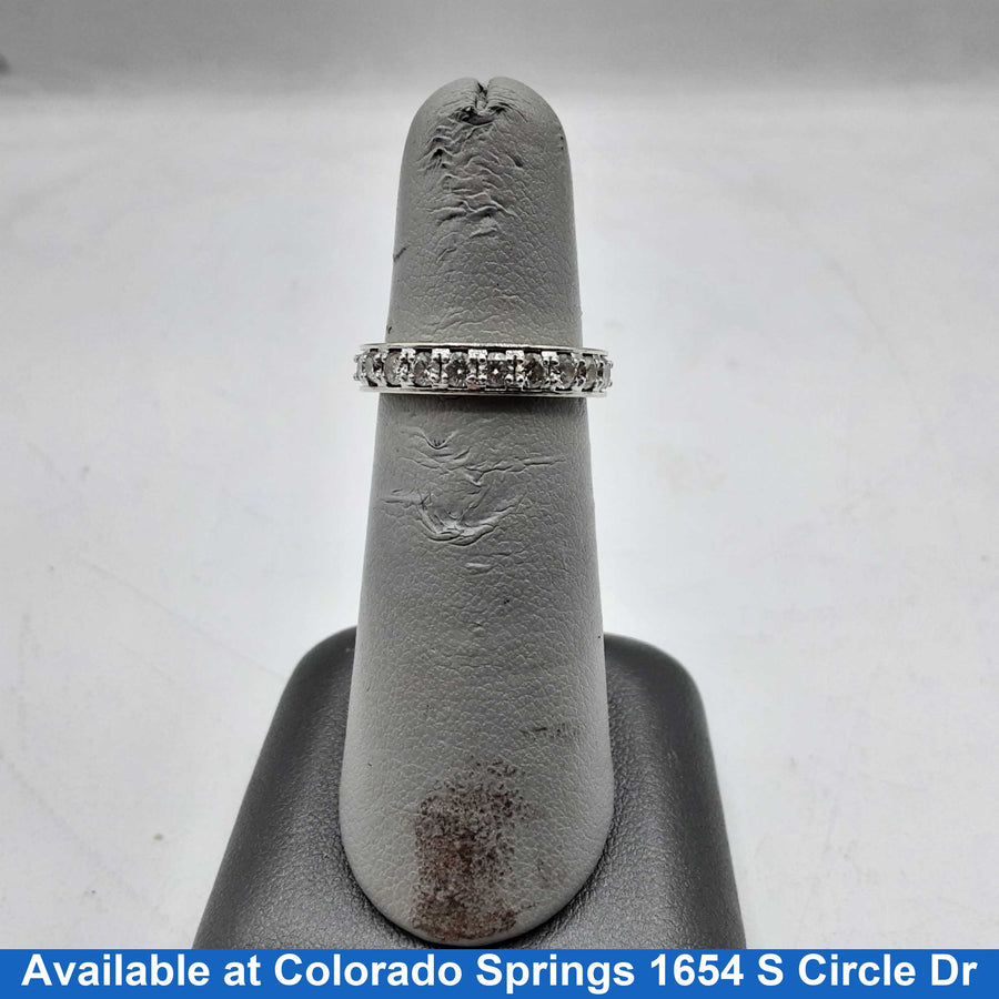 Women's Ring - Anniversary - White Gold 14k (.585) 3.7 grams Size 5.5
