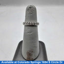 Women's Ring - Anniversary - White Gold 14k (.585) 3.7 grams Size 5.5
