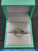 Ring - Engagement Set - Yellow Gold 14k (.585) 4.1 grams Size 9