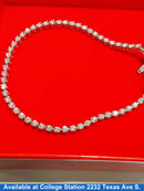 Tennis Bracelet - White Gold 14k (.585) 8.7 grams 8 inch