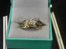 Ring - Engagement Set - Yellow Gold 10k (.417) 4.4 grams Size 10