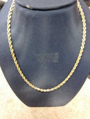 Rope Chain - Yellow Gold 10k (.417) 7.1 grams 18 inch