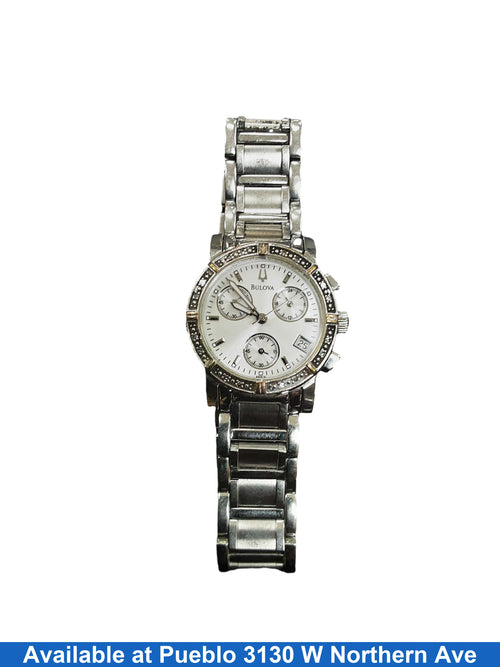 Bulova 96r19 Silver Regular Watch