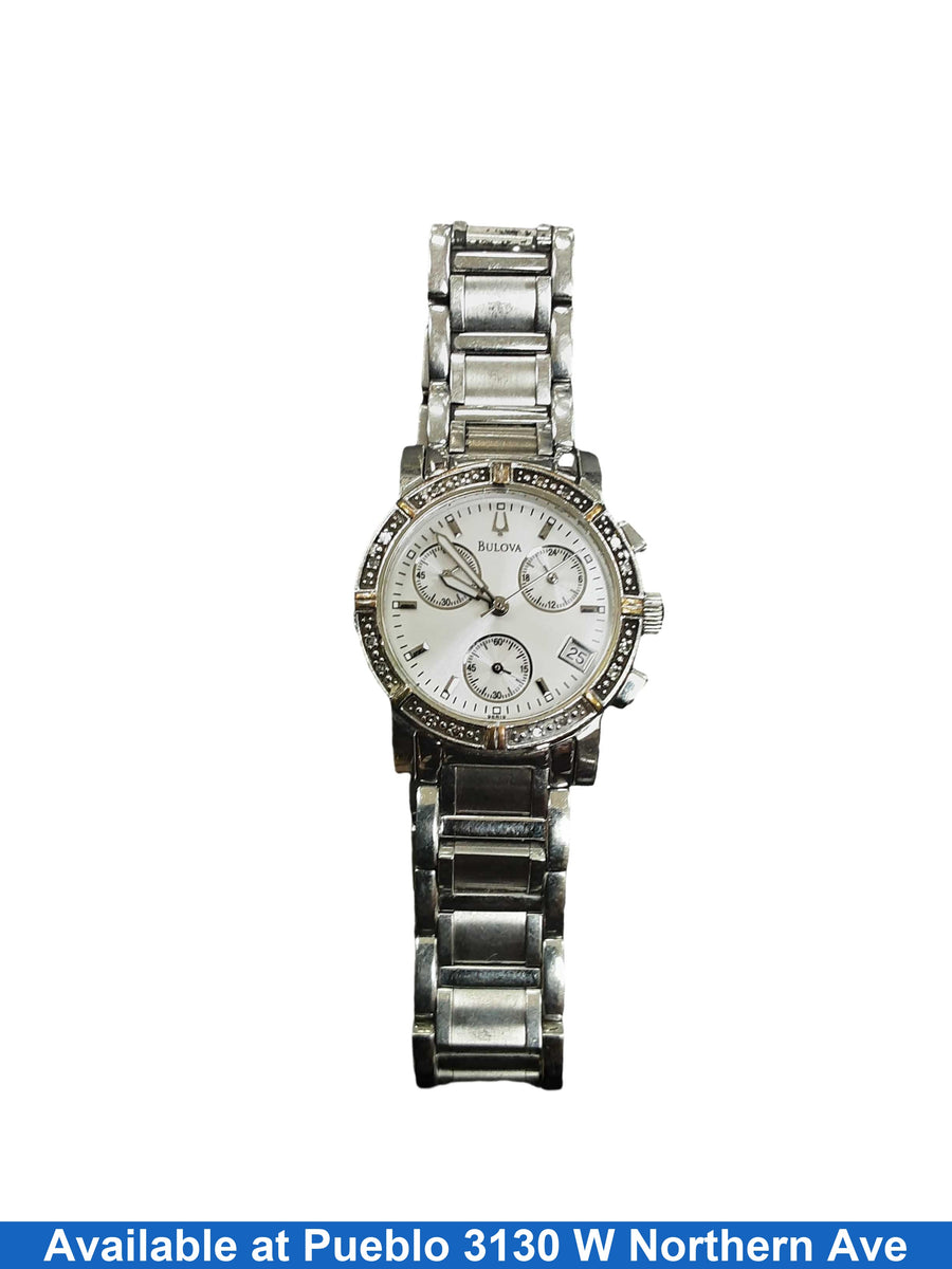 Bulova 96r19 Silver Regular Watch