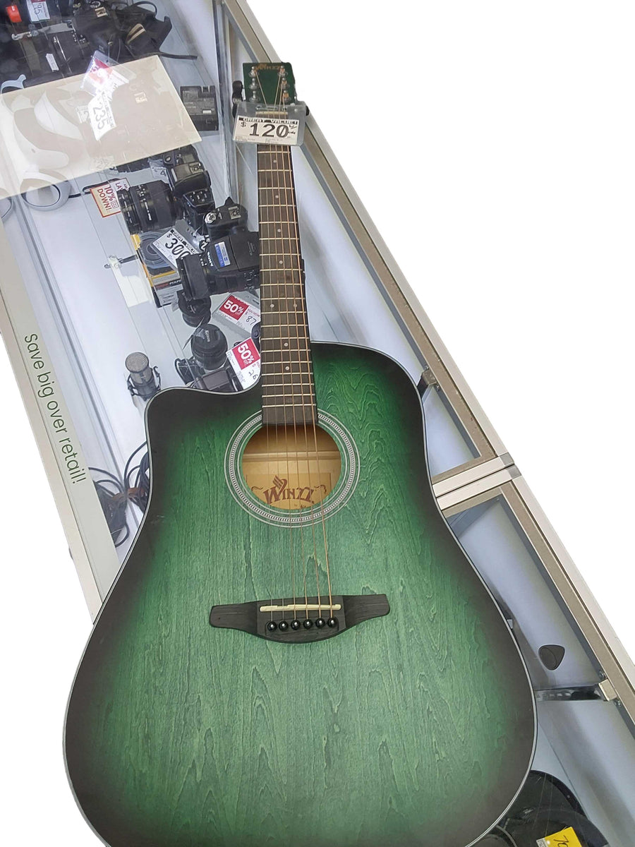 Winzz Af-hl00cl-bl-41 Green Acoustic Classic Guitar