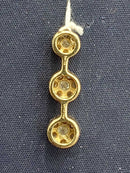 Diamond Pendant - Yellow Gold 14k (.585) 1.7 grams