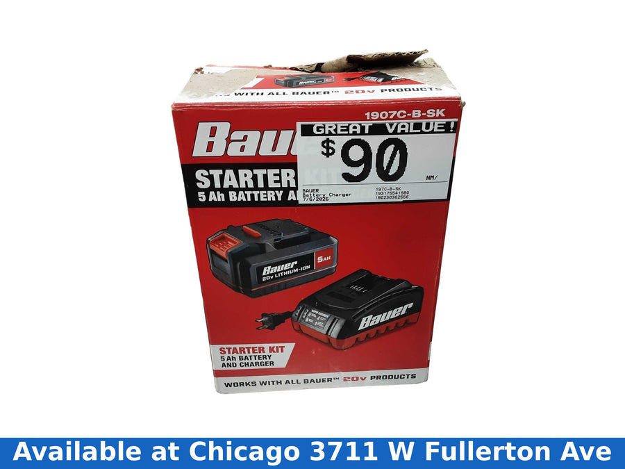 Bauer 197c-b-sk Red Battery Charger
