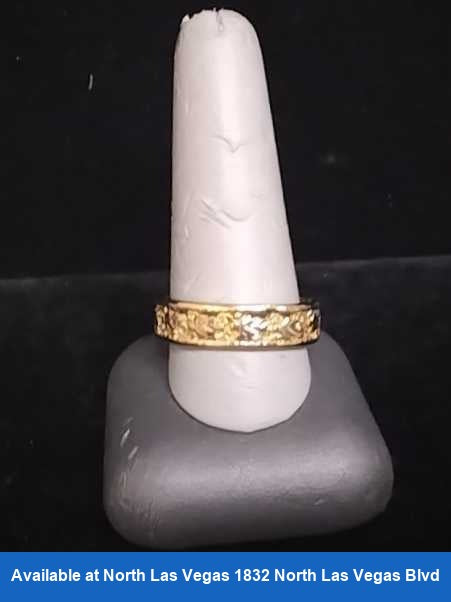 Ring - Wedding Band - Yellow Gold 10k (.417) 7.1 grams Size 8